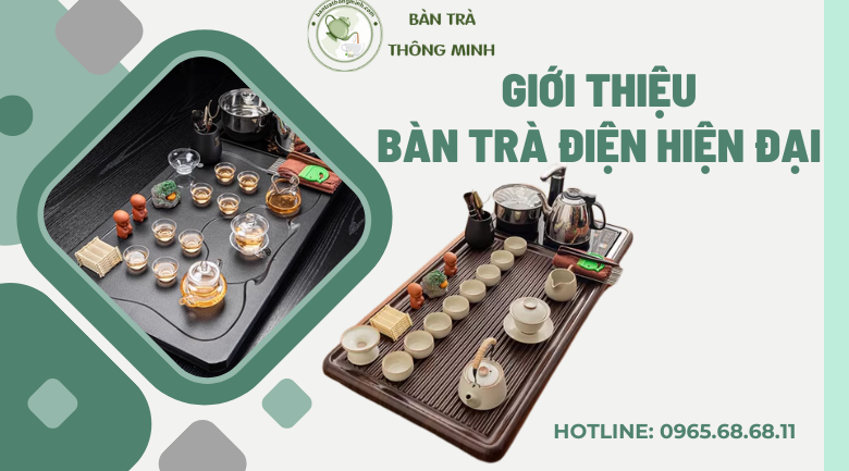 Giới thiệu bàn trà điện hiện đại tích hợp nhiều chức năng